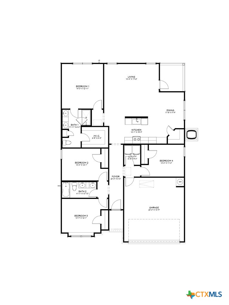 1915 Bear Grass Rdg Road Temple, TX 76501 - Photo 3 of 16 Floor Plan