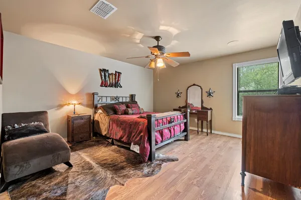 a view of a lake with a lake in the background