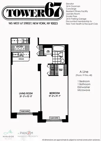 $4,800 | 145 West 67th Street, Unit 9A | Upper West Side