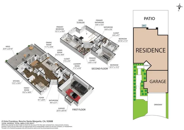 $1,292,000 | 4 Vista Frondosa, Rancho Santa Margarita, CA 92688