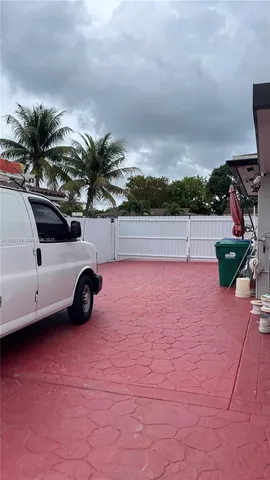 a view of a terrace with furniture