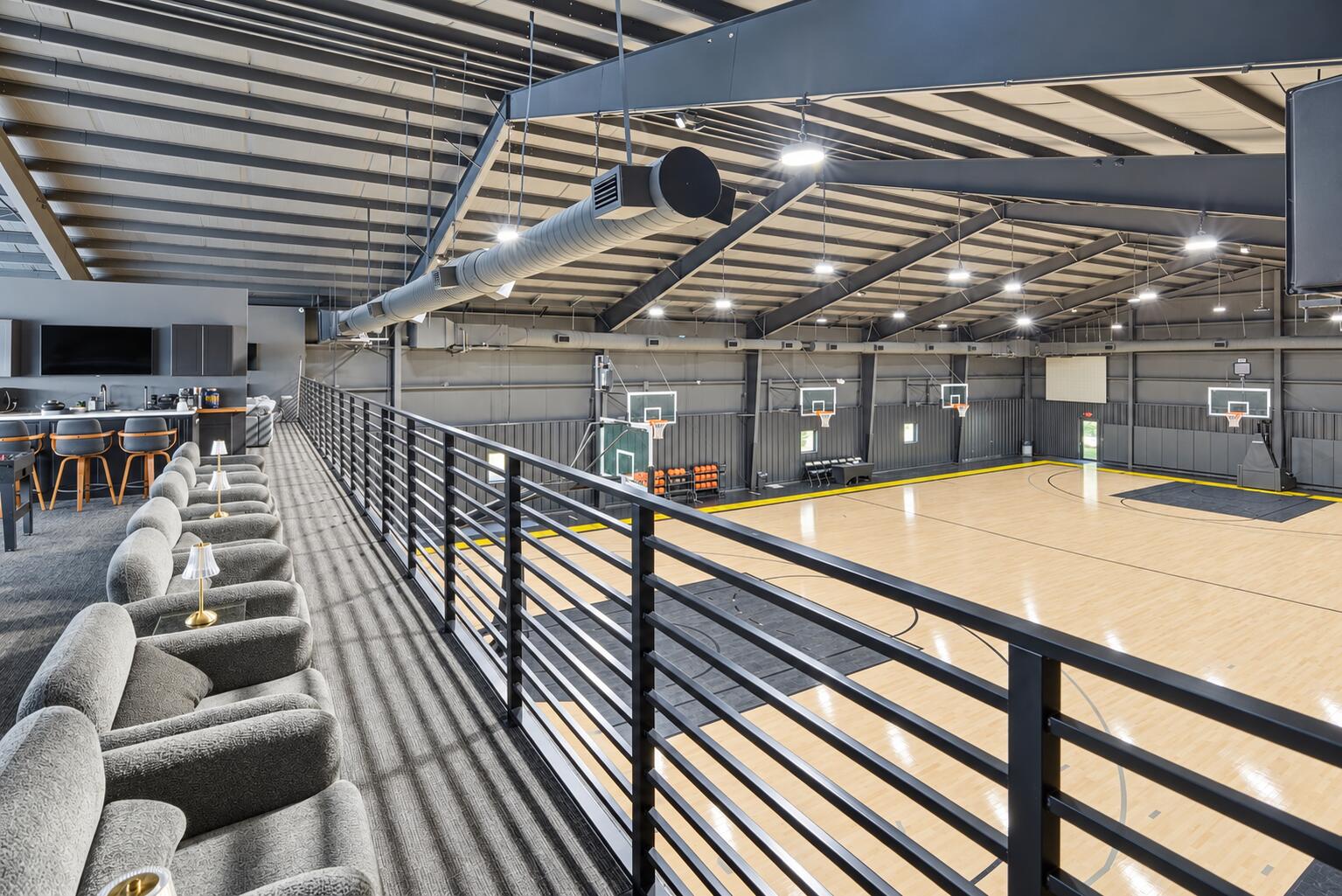 13920 Stirling Road Southwest Ranches, FL 33330 - Photo 68 of 81 Brightened mezzanine view of basketball