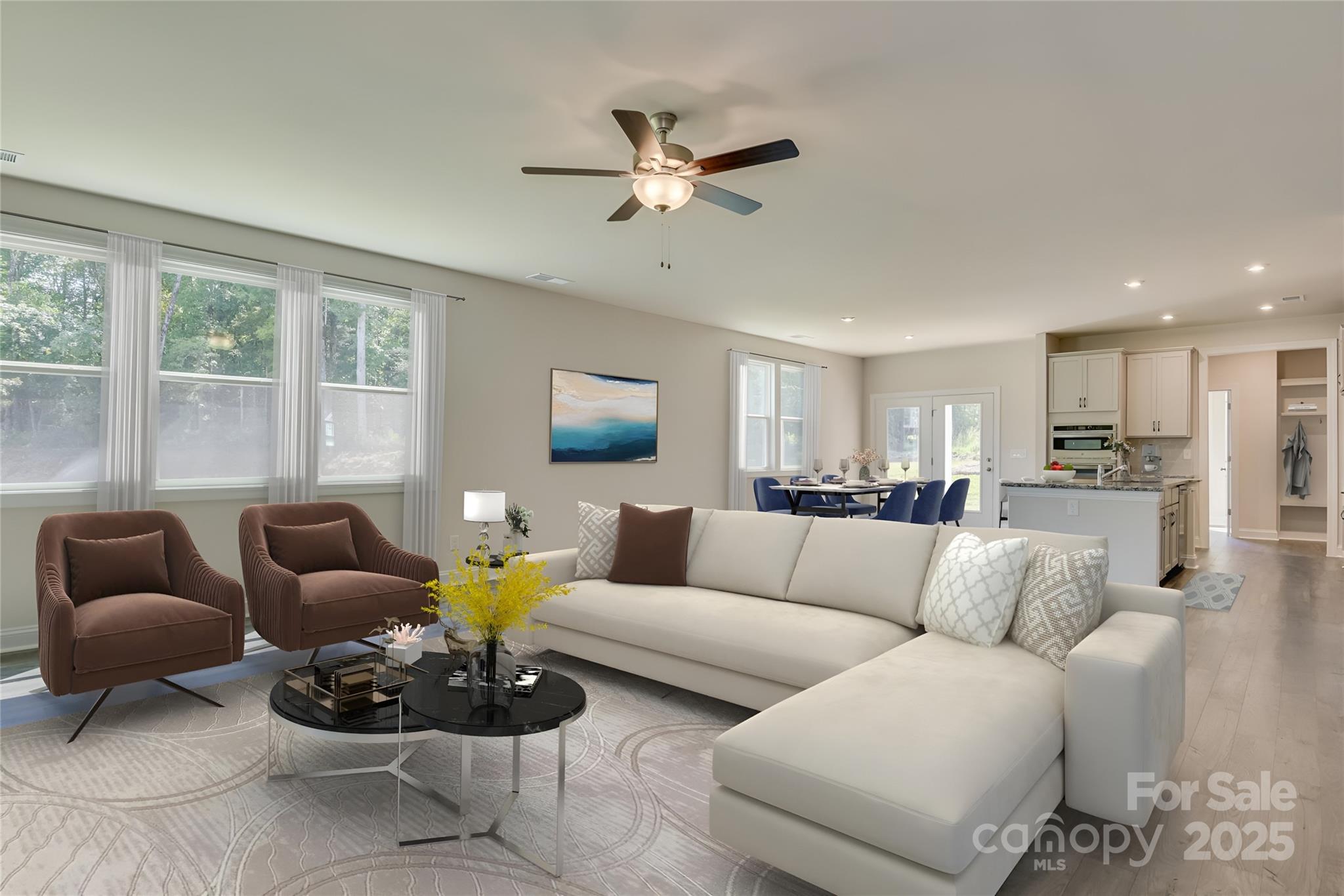 327 Alameda Way Matthews, NC 28104 - Photo 20 of 31 a living room with furniture and a large window