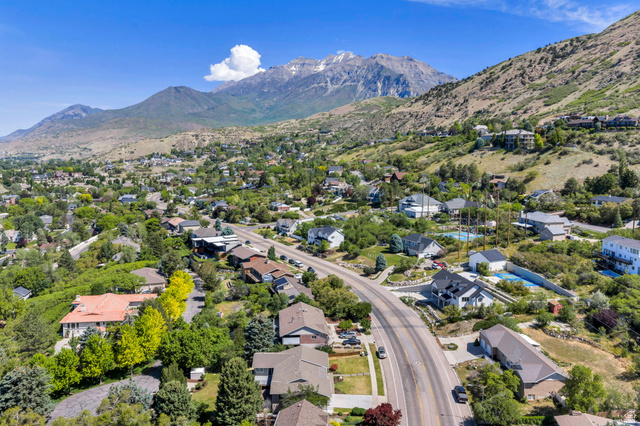 3813 North Foothill Drive Provo, UT 84604 - Photo 66 of 71 Elevated residential landscape featuring a paved street winding through properties