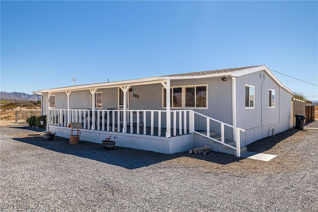 101 West Pechstein Road Pahrump, NV 89060 - Photo 3 of 33 Inviting covered porch.