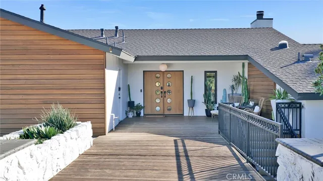 a view of a house with wooden floor