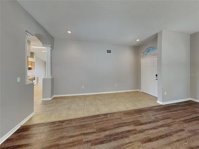 wooden floor in an empty room