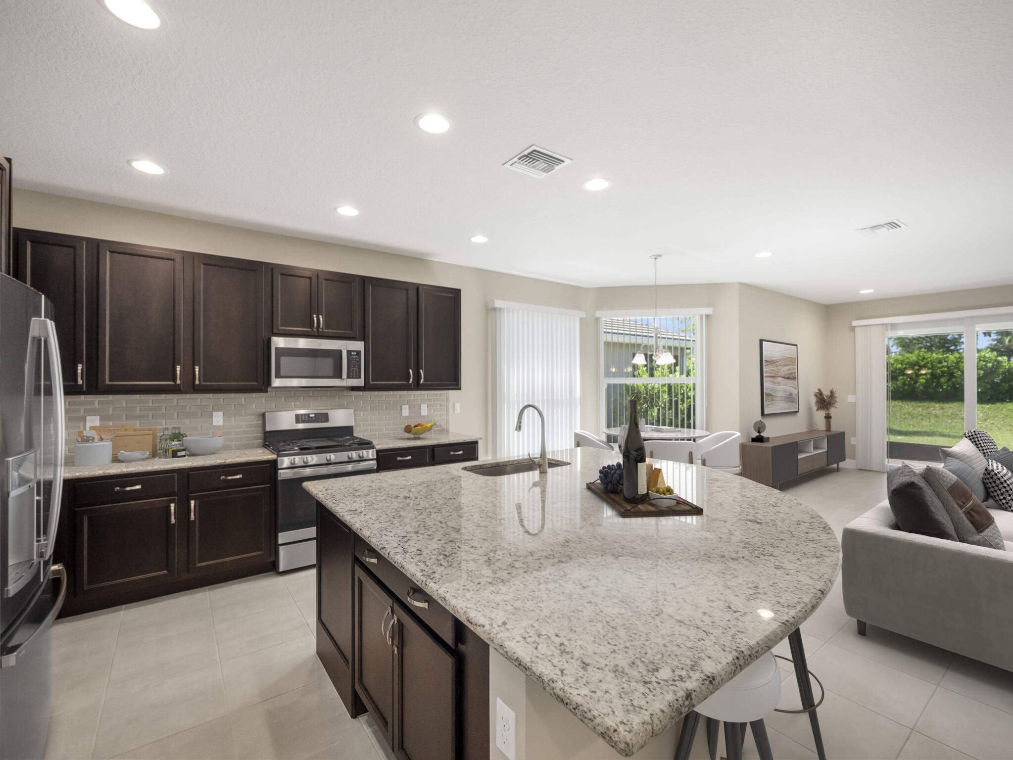13459 Southwest Green Delta Road Port St. Lucie, FL 34987 - Photo 8 of 100 Kitchen/Living