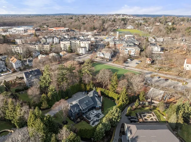 an aerial view of multiple house