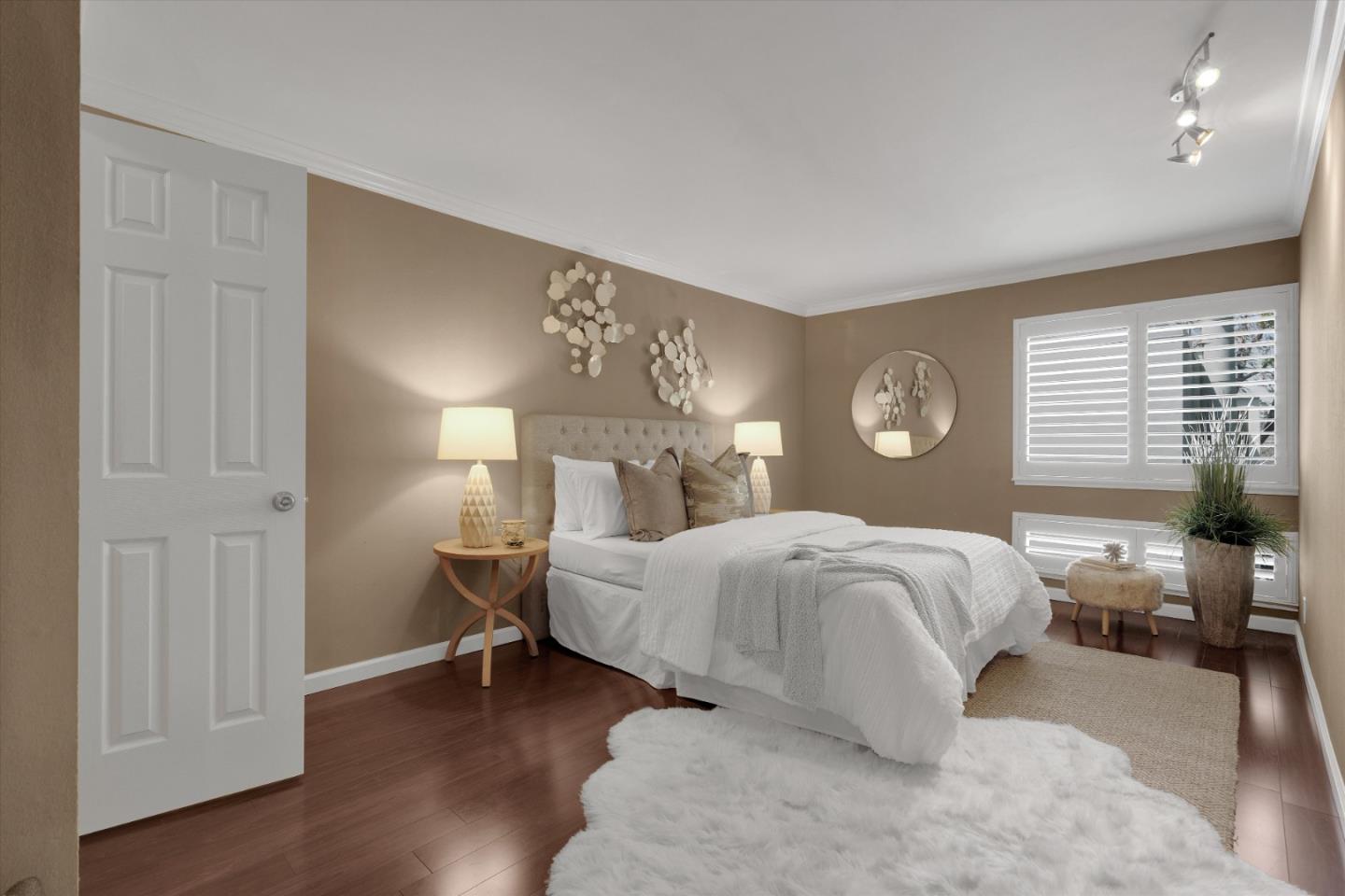 1025 Shell Boulevard, Unit 9 Foster City, CA 94404 - Photo 15 of 31 a bedroom with a bed and window