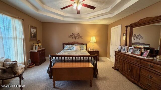 290 Ed Pile Road Bardstown, KY 40004 - Photo 18 of 51 Carpeted Primary Bedroom with decorative trey ceiling