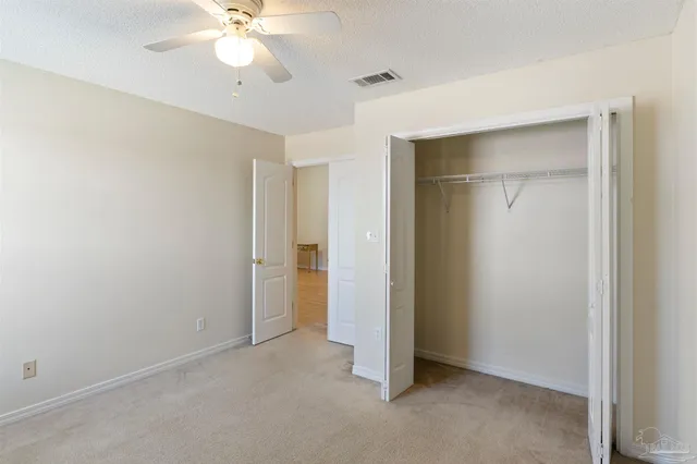 a view of a closet area