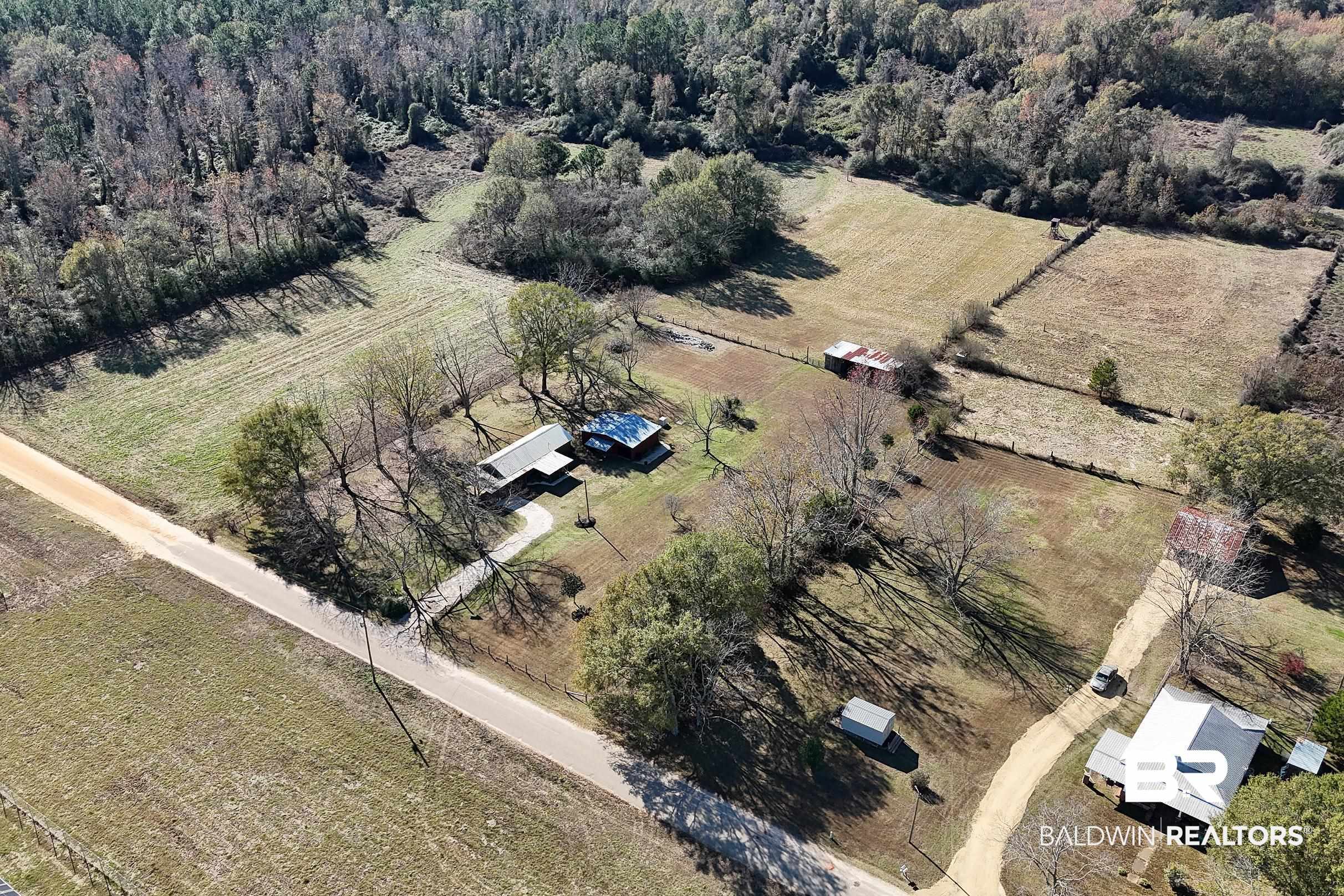 110 Sam Jones Road Atmore, AL 36502 - Photo 39 of 47 Aerial view of property's location featuring rural landscape