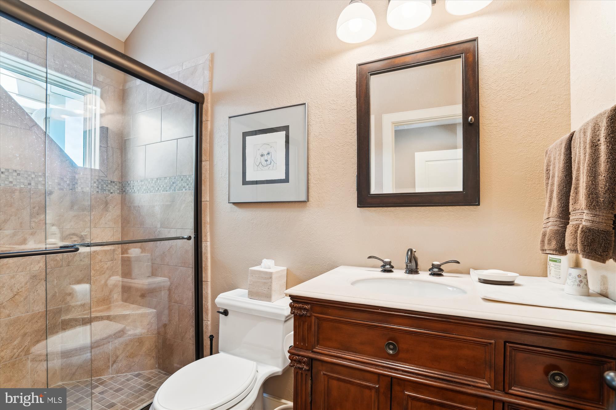255 Long Point Road Crownsville, MD 21032 - Photo 51 of 67 a bathroom with a sink a toilet and shower