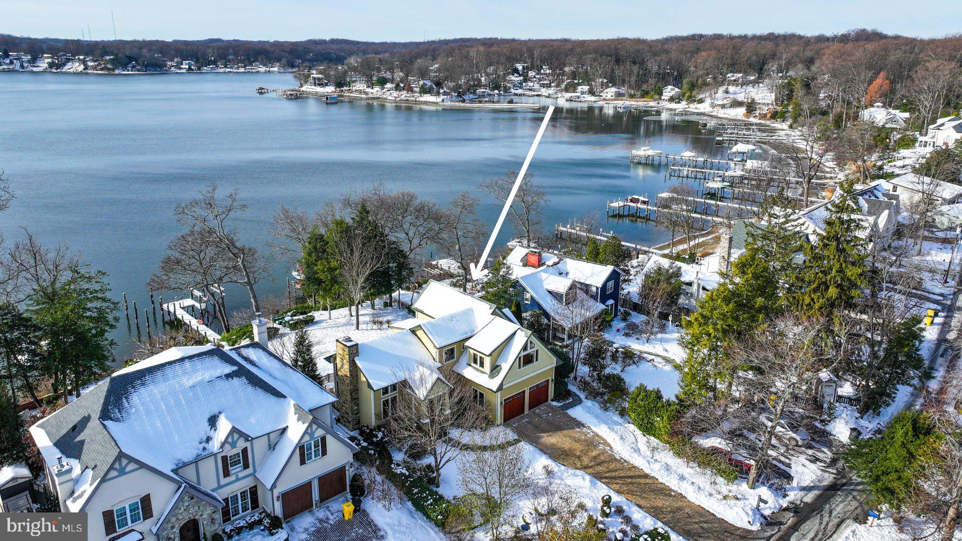 255 Long Point Road Crownsville, MD 21032 - Photo 6 of 67 a view of a lake in middle of the town