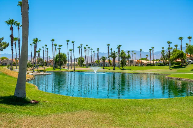 a view of a lake with houses