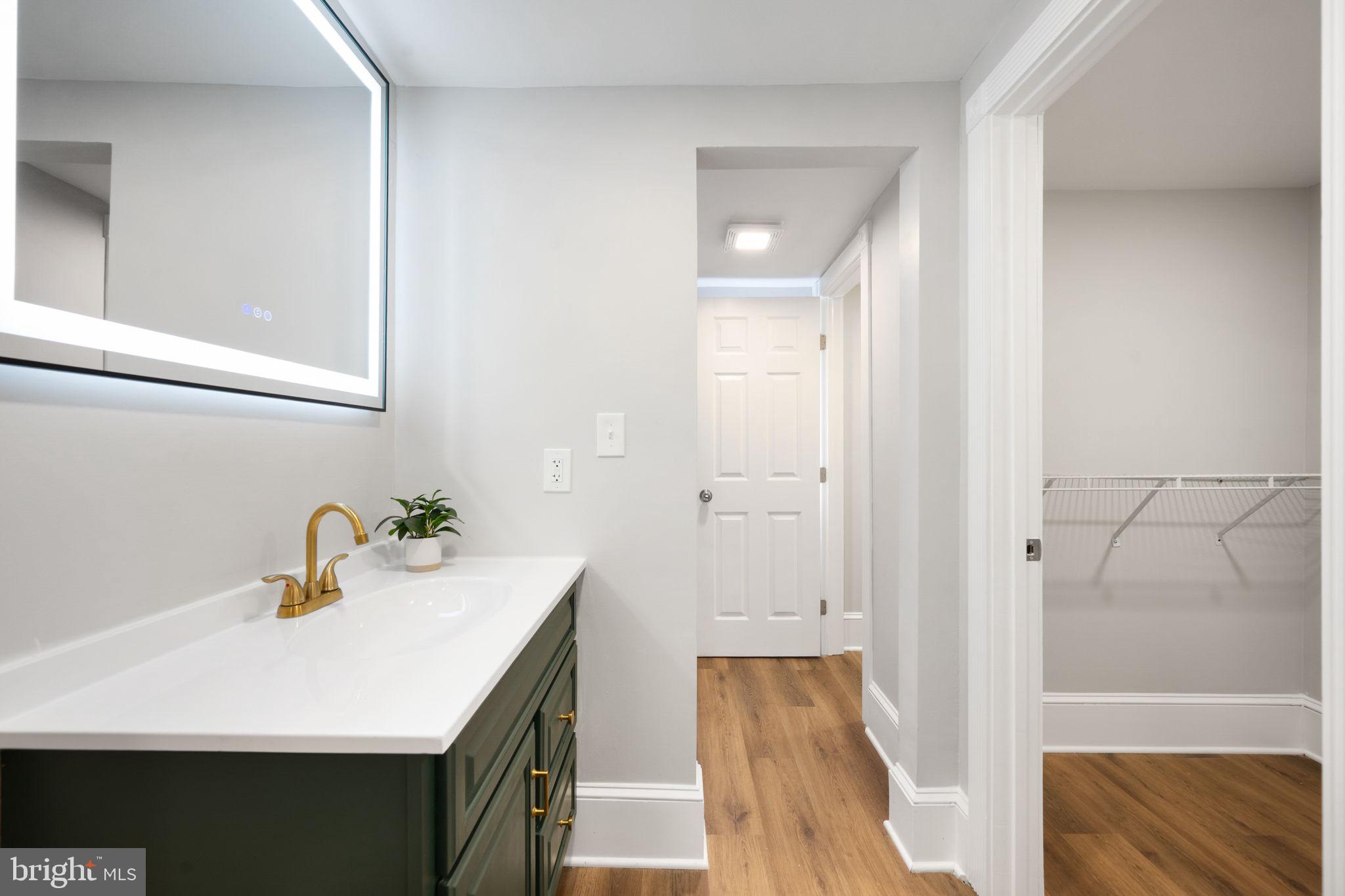 1108 South Clinton Street Baltimore, MD 21224 - Photo 40 of 66 Sleek modern bathroom with elegance.