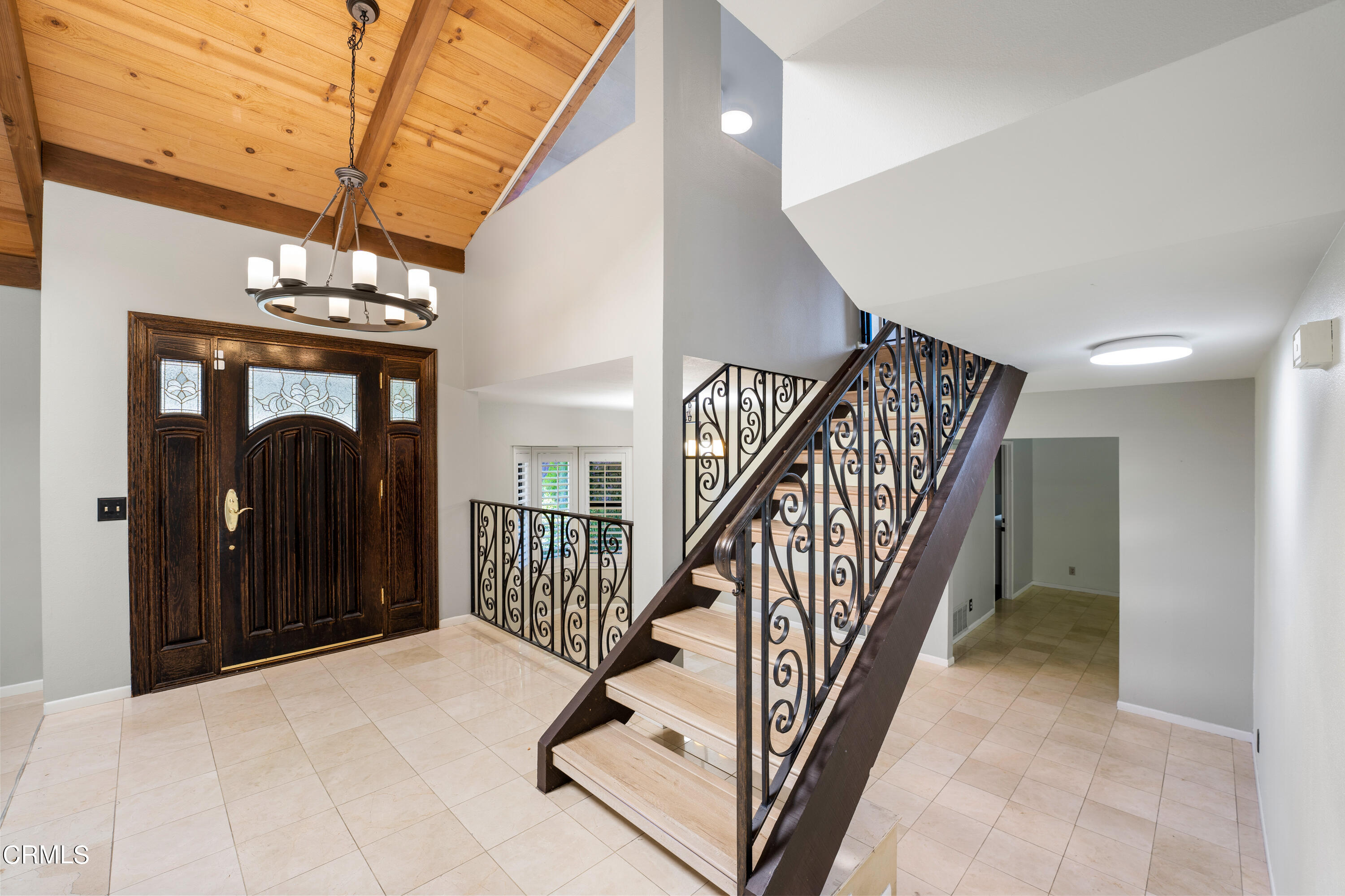 2210 Lyndhurst Avenue Camarillo, CA 93010 - Photo 8 of 37 a view of a hallway with entryway and chandelier