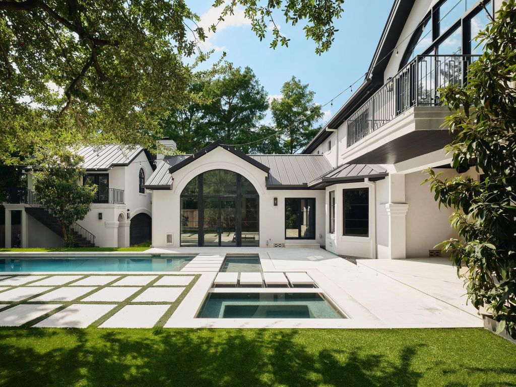 13 Niles Road Austin, TX 78703 - Photo 1 of 40 a swimming pool with outdoor seating and yard