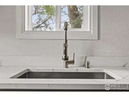 a close view of sink and tap