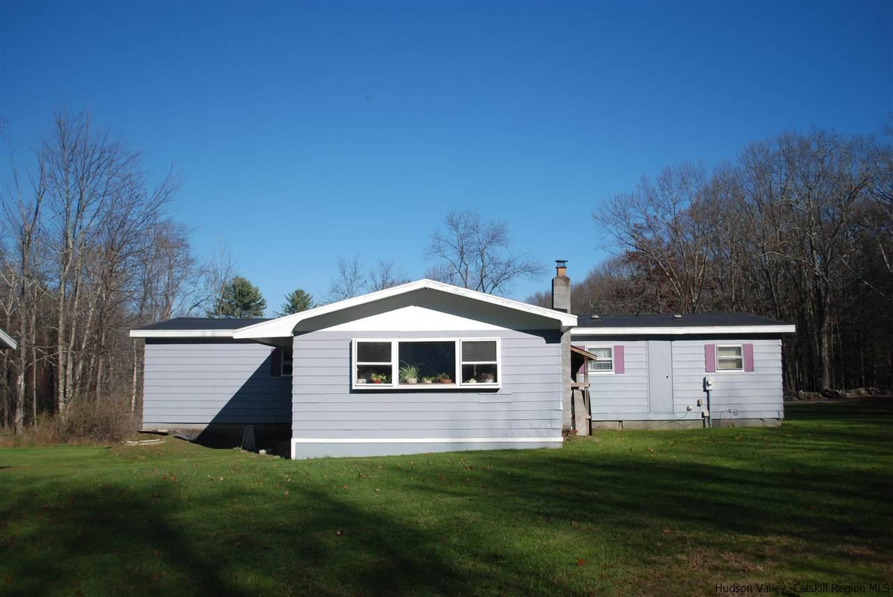 437 Scarawan Road Stone Ridge, NY 12484 - Photo 3 of 35 a front view of a house with a garden