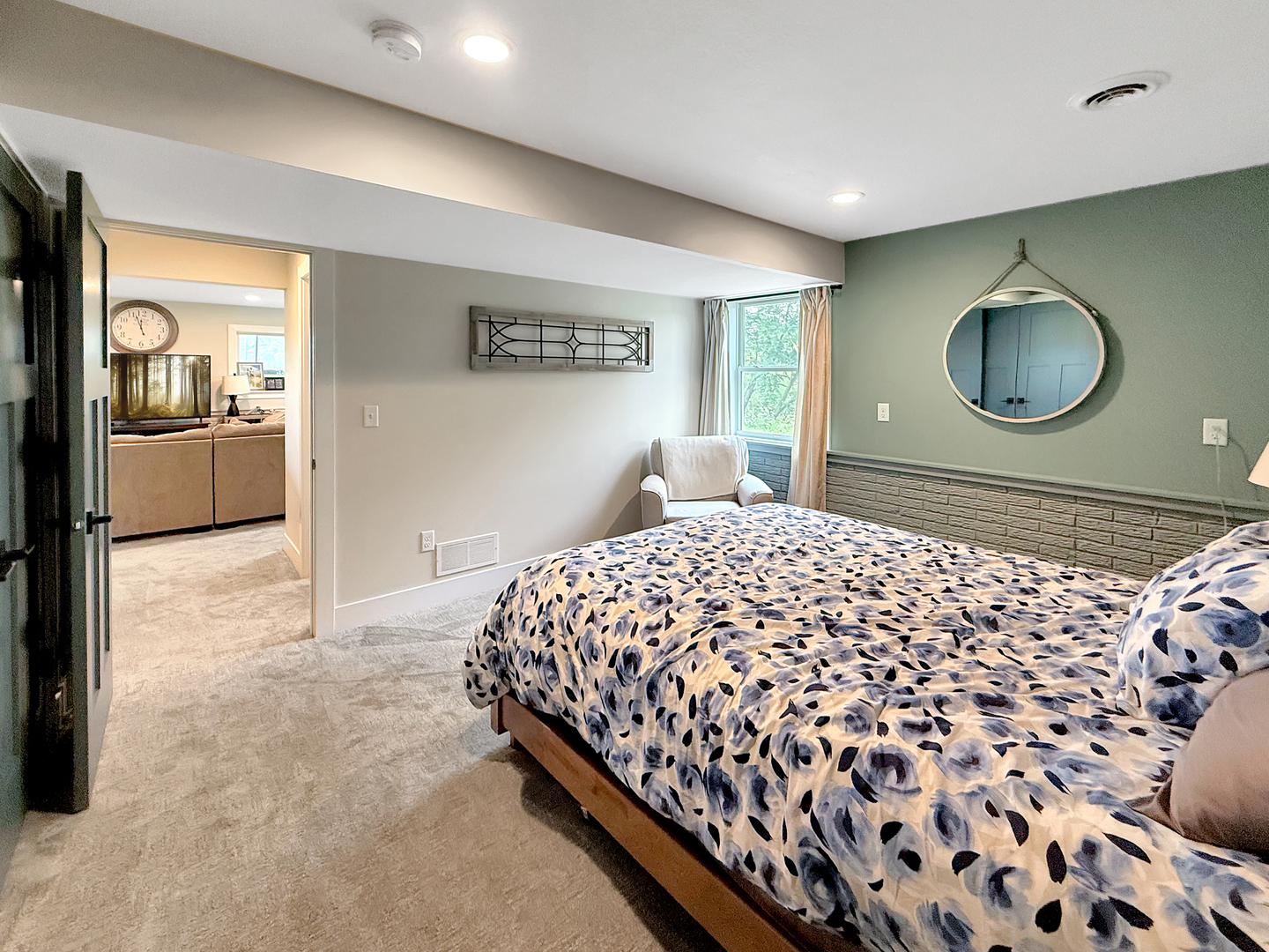 4567 West Stephenson St Road Freeport, IL 61032 - Photo 50 of 65 a bedroom with a bed and a mirror