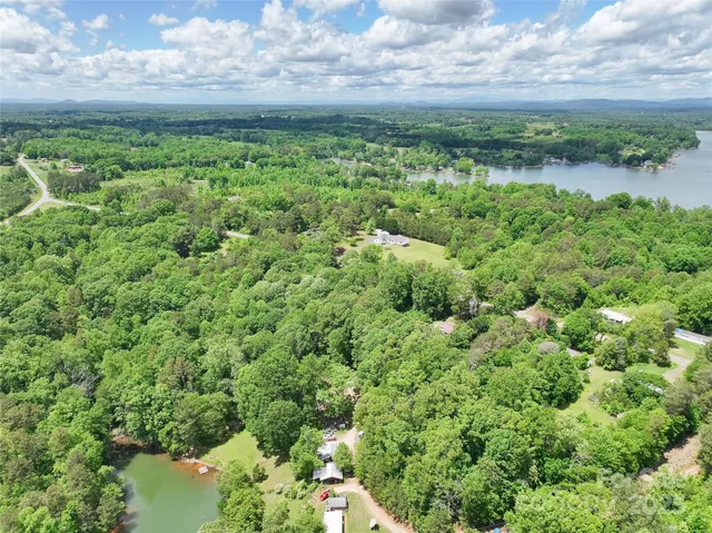 a view of a garden with an outdoor space