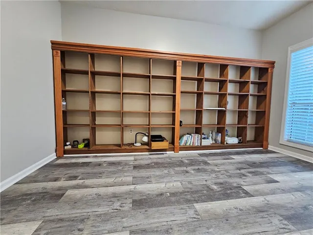 a view of a room with window