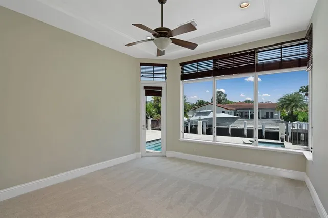 a view of a room with a bathroom