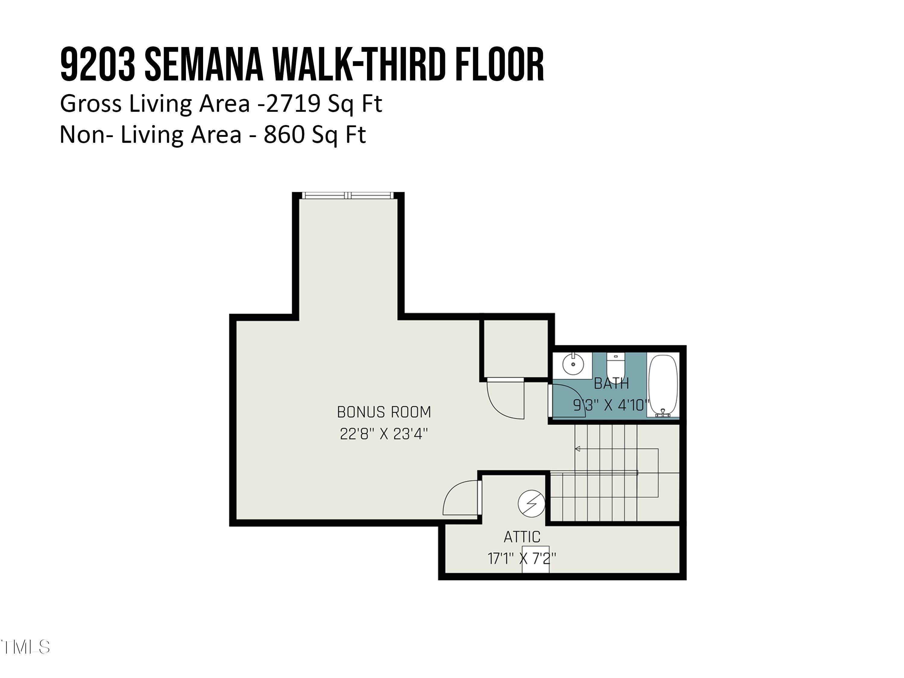 9203 Semana Walk Raleigh, NC 27617 - Photo 34 of 37 9203_semana_walk-third_floor_810