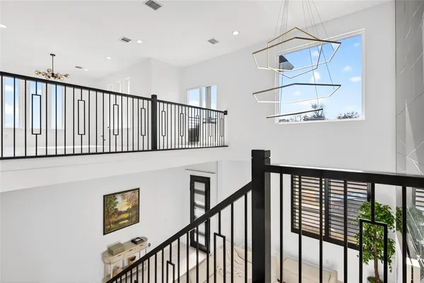 a view of a balcony