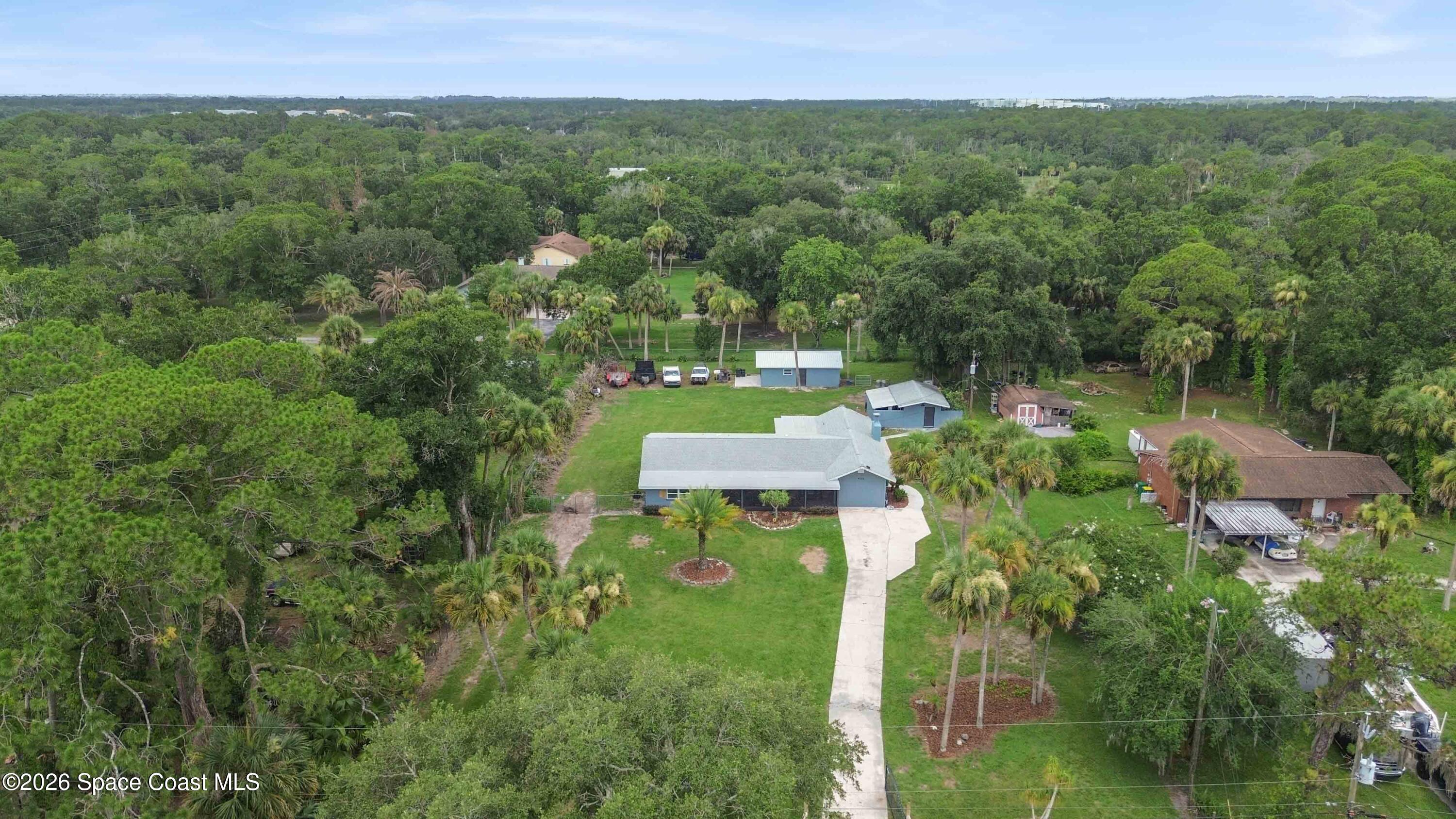 4105 Rector Road Cocoa, FL 32926 - Photo 41 of 49 Aerial of Property