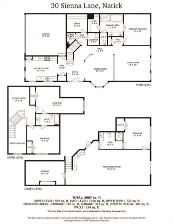 $1,225,000 | 30 Sienna Lane, Unit 30, Natick, MA 01760