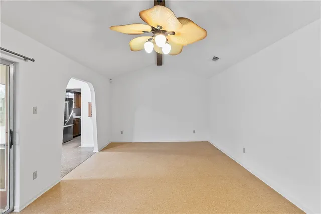 a window in an empty room