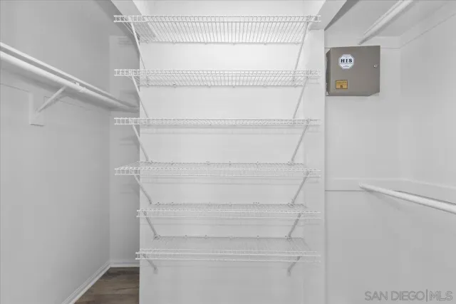 a view of walk in closet