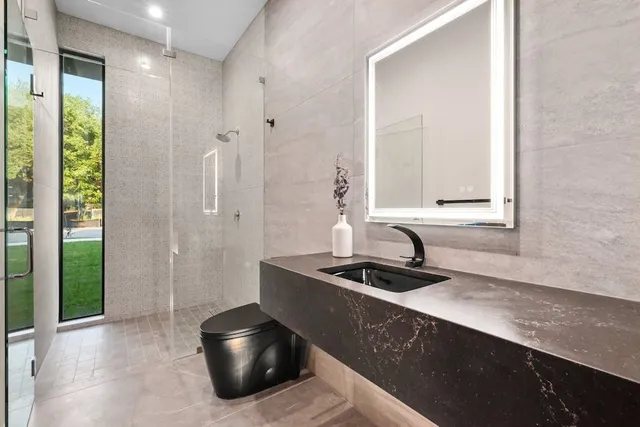 a kitchen with a sink and a window