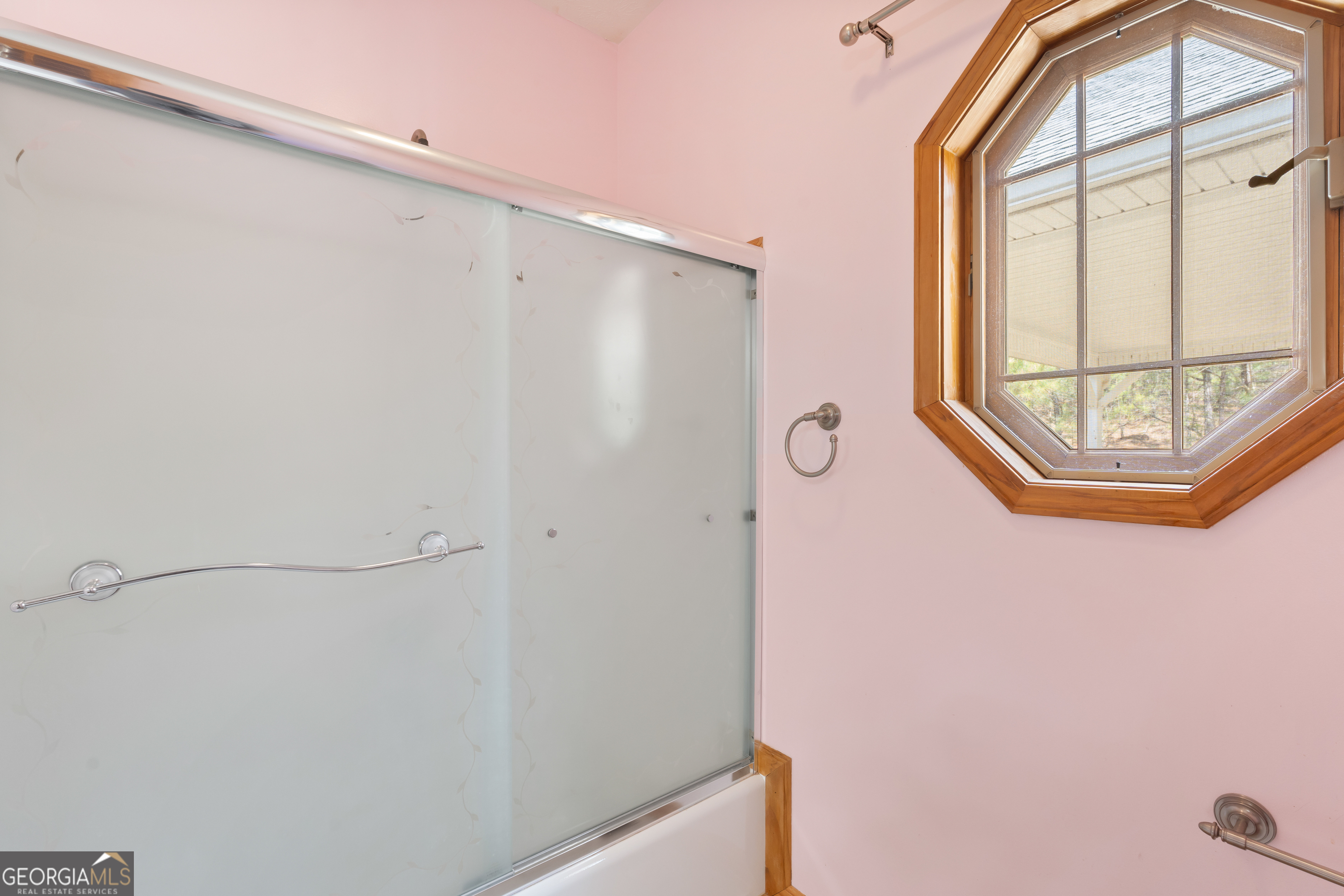 1229 Boggus Road Franklin, GA 30217 - Photo 23 of 68 a bathroom with a window and a shower