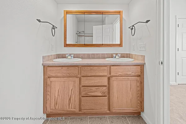 a bathroom with a sink a vanity and a mirror