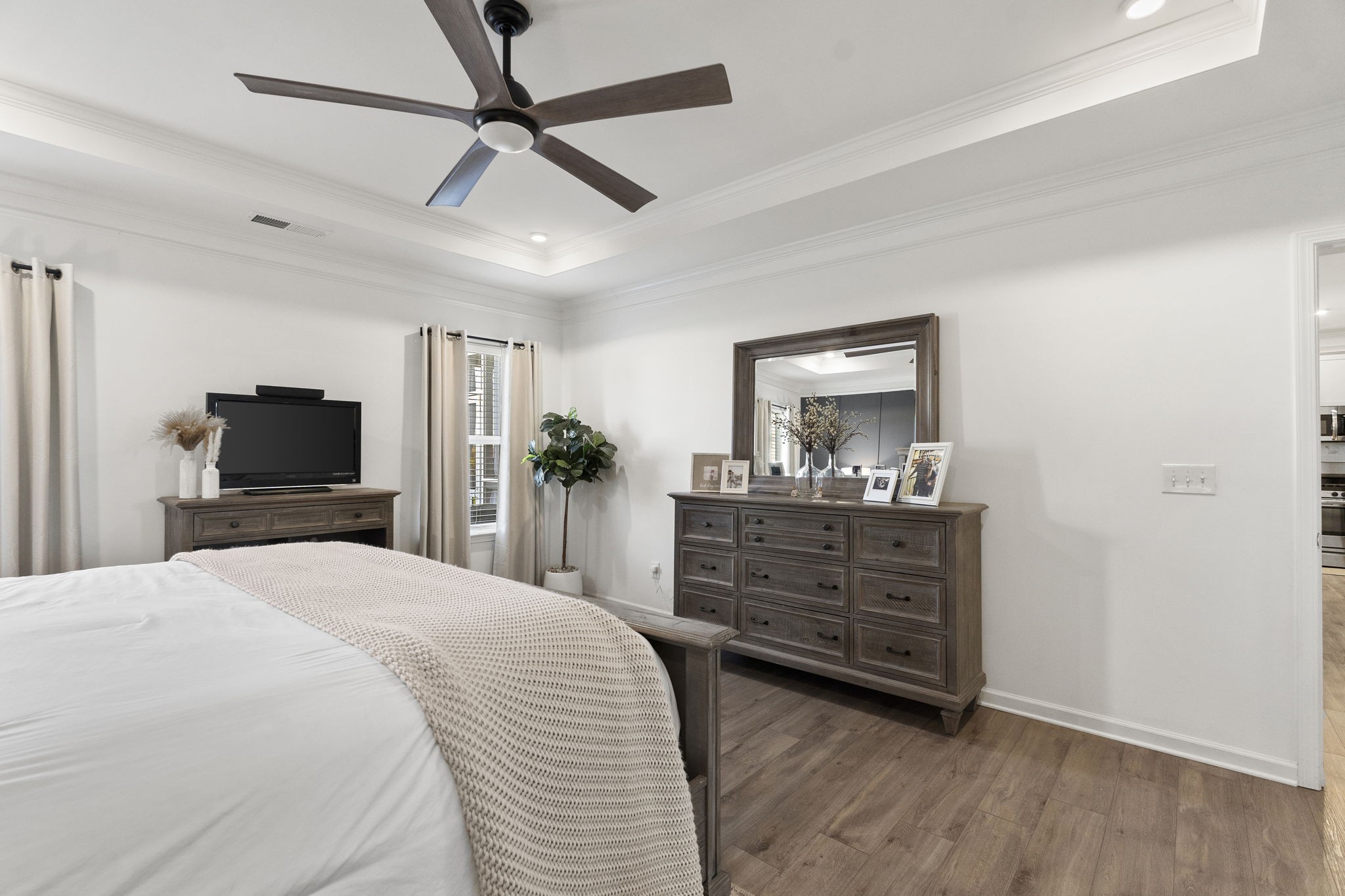 1306 Ardmore Ln Mount Mount Juliet, TN 37122 - Photo 22 of 41 a bedroom with a bed and a flat screen tv