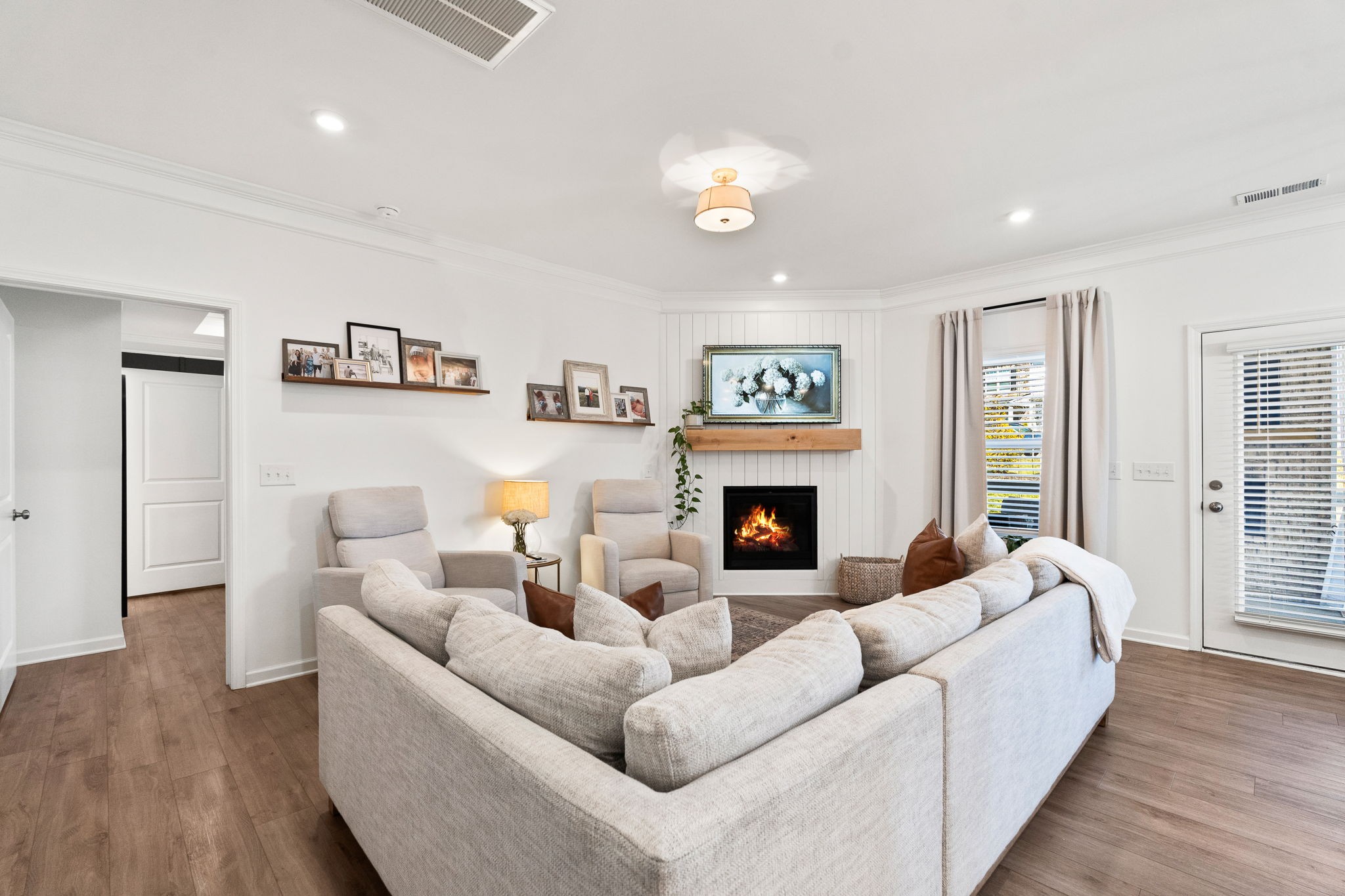 1306 Ardmore Ln Mount Mount Juliet, TN 37122 - Photo 8 of 41 a living room with furniture and a fireplace