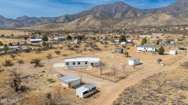 a view of city and mountain