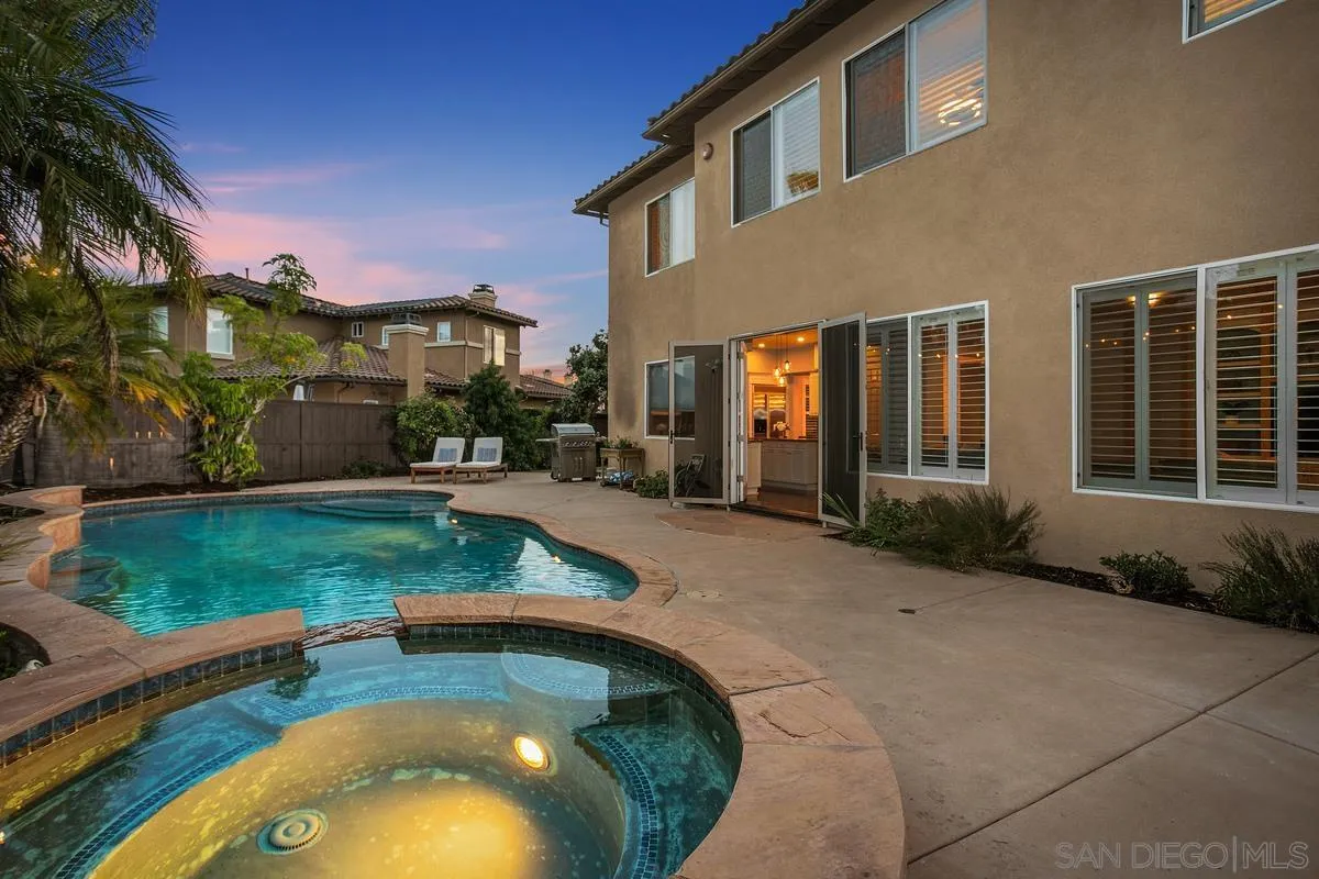16309 Deer Ridge Road San Diego, CA 92127 - Photo 34 of 37 a view of a house with a swimming pool