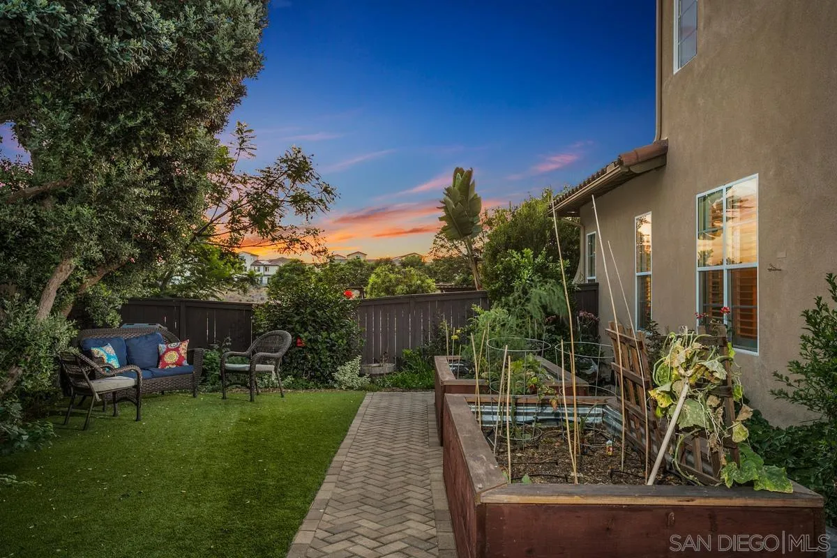 16309 Deer Ridge Road San Diego, CA 92127 - Photo 35 of 37 a view of a porch with furniture and a yard