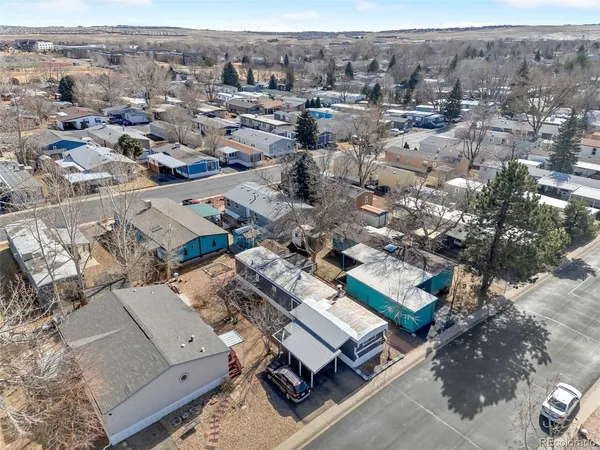an aerial view of a city