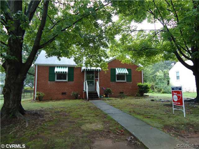 Exterior Front - Mature Trees, Aluminum porch and