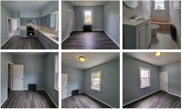 a view of livingroom with furniture and wooden floor