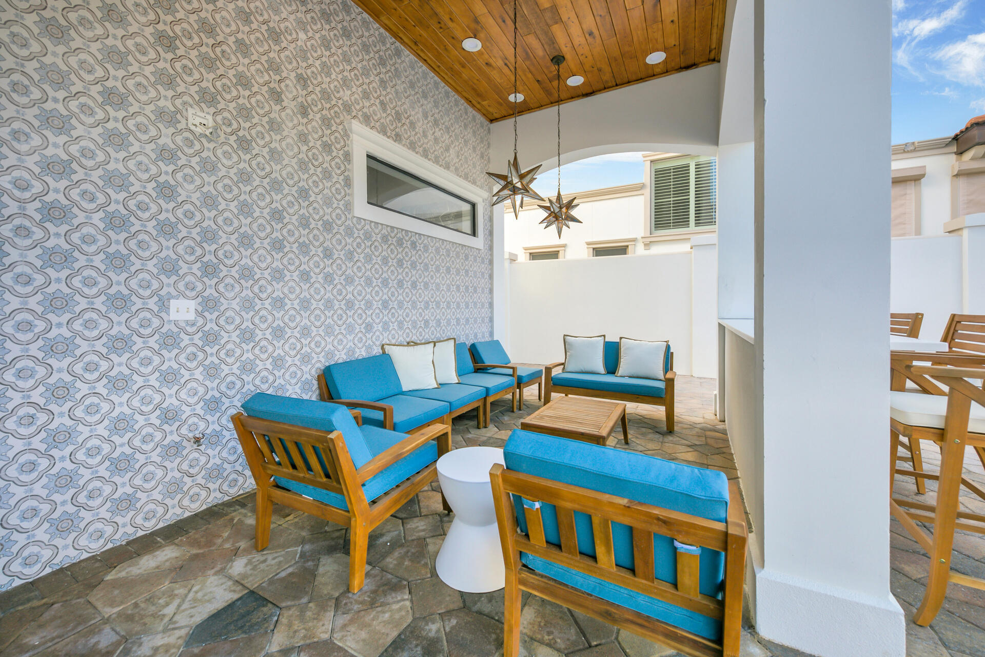 48 Sandstone Street Santa Rosa Beach, FL 32459 - Photo 57 of 78 a blue bench sitting in front of a building