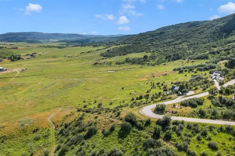 a view of an outdoor space and mountain view