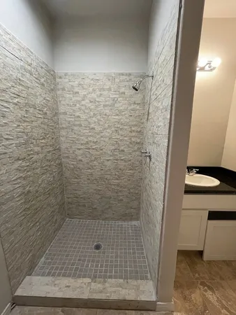 a view of kitchen with wooden floor