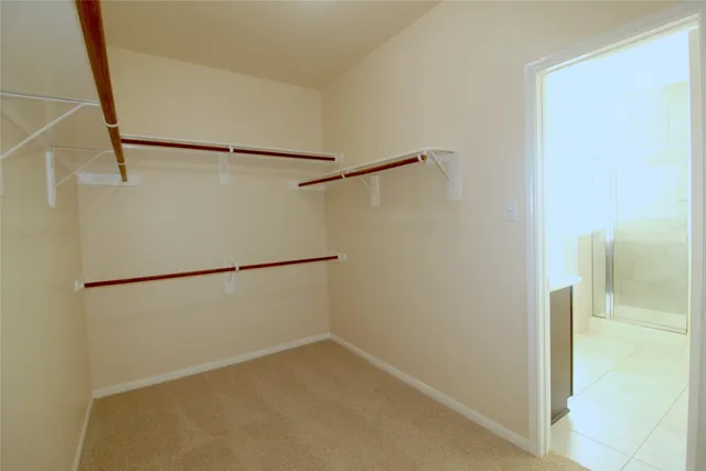 a view of small space with empty racks